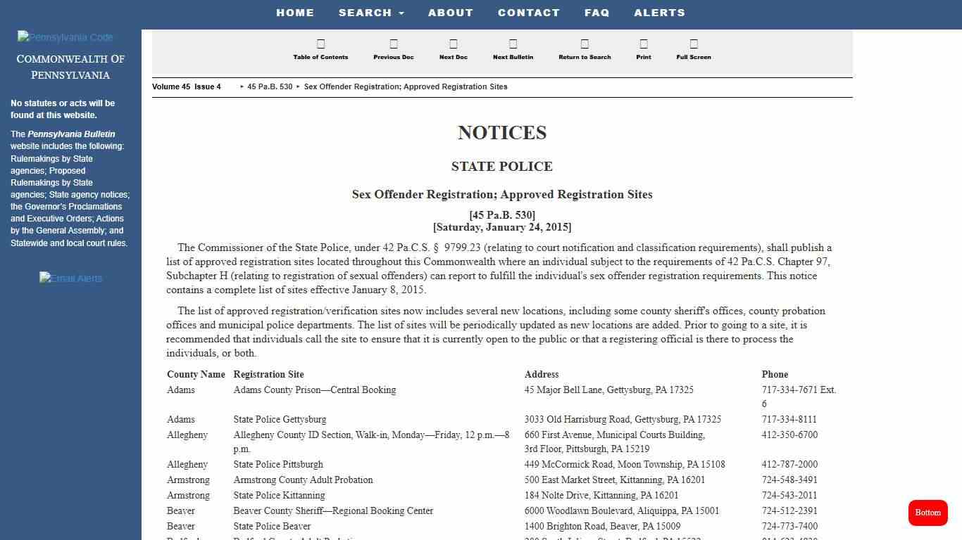 Pennsylvania Bulletin